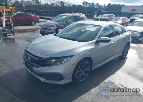 2019 Honda Civic Sport из США, поврежденный, VIN 2HGFC2F88KH604602